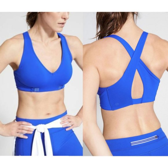 Athleta Other - Athleta Royal Blue Be Bold Wrap Front Sports Bra S
